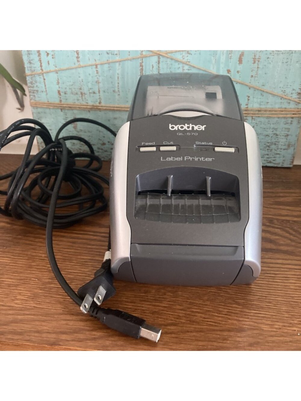 Brother QL-570 Professional Thermal Label Printer w/ Power & USB Cord